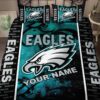 Philadelphia Eagles Bedding Set, Custom Name Philadelphia Eagles Duvet Covers