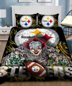 Pittsburgh Steelers Pennywise Bedding Set Duvet Cover Pillow Cases