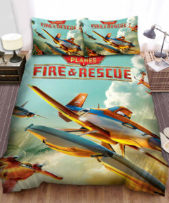 Planes Fire And Rescue Original Poster Art Bed Sheets Spread Duvet Cover Bedding Sets