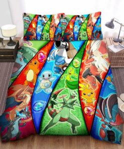 Pokemon, Squirtle Evolved To Blastoise Bed Sheets Duvet Cover Bedding Sets