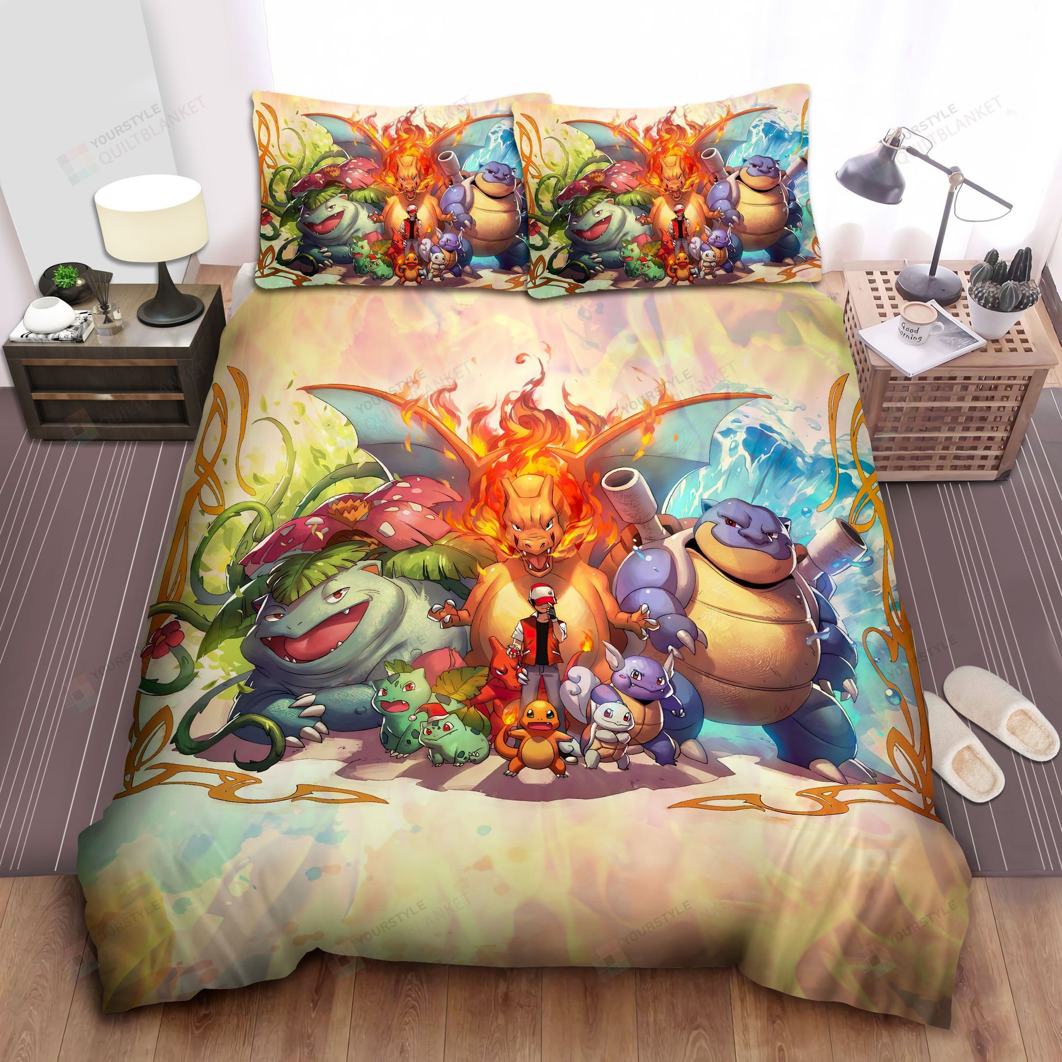 Pokemons Of Red Evolution Bed Sheets Duvet Cover Bedding Sets Pokemons Of Red Evolution Bed Sheets Duvet Cover Bedding Sets