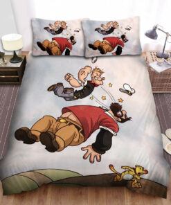 Popeye Punching Bluto Bed Sheets Spread Duvet Cover Bedding Sets