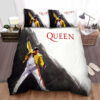 Queen Freddie Mercury Iconic Pose On Stage Bed Sheets Duvet Cover Bedding Sets