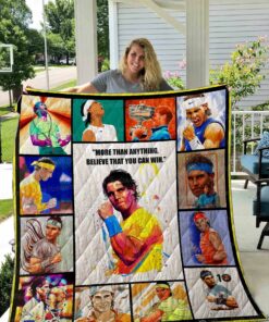 Rafael Nadal Quilt Blanket 01