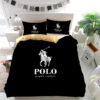 Ralph Lauren Polo Logo Custom Bedding Set (duvet Cover &pillowcases)