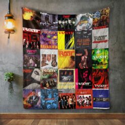 Ratt Album Covers Quilt Blanket