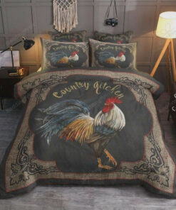 Rooster Country Chicken Printed Bed Sheets Duvet Cover Bedding Sets