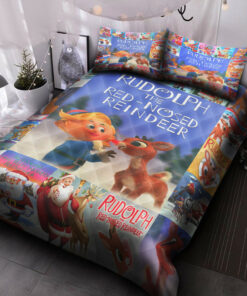 Rudolph The Red Nosed Reindeer V1 Quilt Bed Set