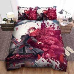 Rwby Ruby Rose & Friends Bed Sheets Duvet Cover Bedding Sets