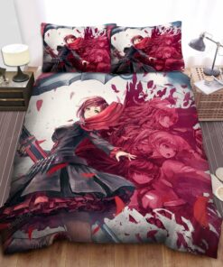 Rwby Ruby Rose & Friends Bed Sheets Duvet Cover Bedding Sets