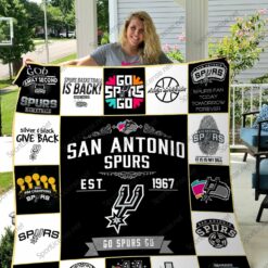San Antonio Spurs Basketball Is Back Quilt Blanket Great Customized Blanket Gifts For Birthday Christmas Thanksgiving