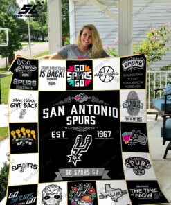 San Antonio Spurs Basketball Is Back Quilt Blanket Great Customized Blanket Gifts For Birthday Christmas Thanksgiving