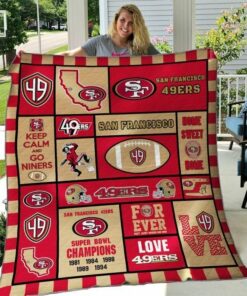 San Francisco 49ers Quilt Blanket Ver 02
