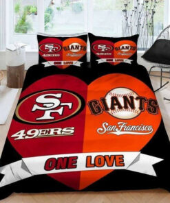 San Francisco 49ers San Francisco Giants One Love Duvet Cover Bedding Set For Fans