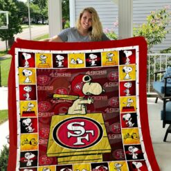San Francisco 49ers Snoopy Quilt Blanket