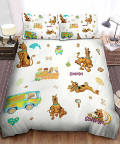 Scooby Doo Movies, The Mystery Machine Bed Sheets Spread Comforter Duvet Cover Bedding Setstomb