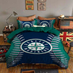 Seattle Mariners Bedding Set Sleepy (duvet Cover & Pillow Cases)
