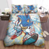 Sonic The Hedgehog And Friends Artwork Bed Sheets Duvet Cover Bedding Sets