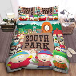 South Park Characters All In One Bed Sheets Duvet Cover Bedding Sets
