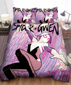 Spider-gwen From Into The Spider Verse Bed Sheets Duvet Cover Bedding Sets