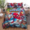 Spidey And His Amazing Friends In Super Hero Adventures Bed Sheets Spread Duvet Cover Bedding Sets