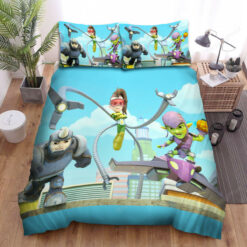 Spidey And His Amazing Friends The Villains Trio Bed Sheets Spread Duvet Cover Bedding Sets
