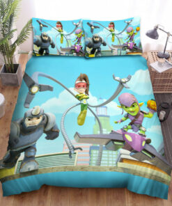Spidey And His Amazing Friends The Villains Trio Bed Sheets Spread Duvet Cover Bedding Sets