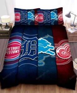 Sports Michigan Sport Teams Bed Sheet Duvet Cover Bedding Sets