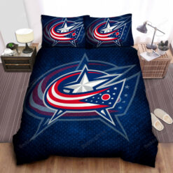 Sports Ohio Nhl Columbus Blue Jackets Bed Sheet Duvet Cover Bedding Sets
