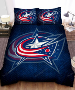 Sports Ohio Nhl Columbus Blue Jackets Bed Sheet Duvet Cover Bedding Sets