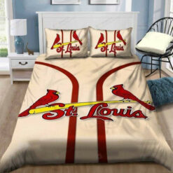 St Louis Cardinals Bedding Set Sleepy Halloween And ? Christmas Sale (duvet Cover & Pillow Cases)