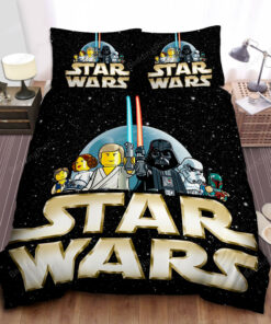 Star Wars In Lego Poster Bed Sheets Duvet Cover Bedding Sets