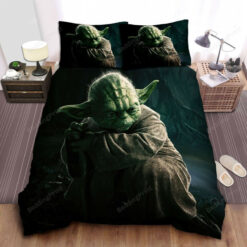 Star Wars Old Master Yoda Digital Illustration Bed Sheets Duvet Cover Bedding Sets