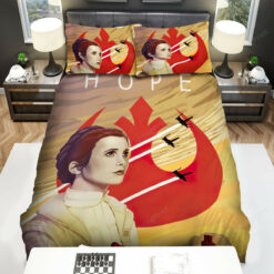 Star Wars Princess Leia & Rebel Alliance Logo Bed Sheets Spread Duvet Cover Bedding Sets