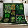 Stay High Marijuana Leaf Quilt Blanket