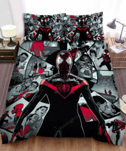 Story Of Spider Man Miles Morales Bed Sheets Spread Duvet Cover Bedding Sets