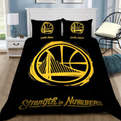Strength In Numbers Golden State Warriors Bedding Set (duvet Cover & Pillow Cases)