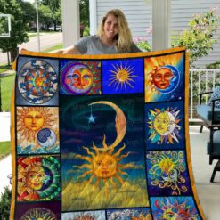 Sun And Moon Quilt Blanket 01