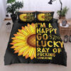 Sunflower Im A Happy Go Lucky Ray Of Fucking Sunshine Bed Sheets Duvet Cover Bedding Sets