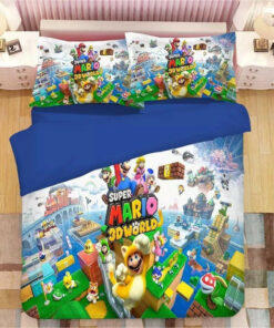 Super Mario Bros 3d World Bedding Set