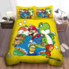 Super Mario World Game Poster Bed Sheets Duvet Cover Bedding Sets