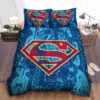 Superman, Dc Comics Character, The Symbol And Chains Bed Sheets Duvet Cover Bedding Sets