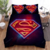 Symbols Of Hope Superman Neon Bed Sheets Duvet Cover Bedding Sets