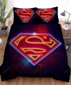 Symbols Of Hope Superman Neon Bed Sheets Duvet Cover Bedding Sets