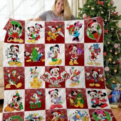 Ta Mickey Christmas Quilt Blanket