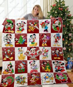Ta Mickey Christmas Quilt Blanket