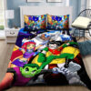 Teen Titans Bedding Set Sleepy (duvet Cover & Pillow Cases)