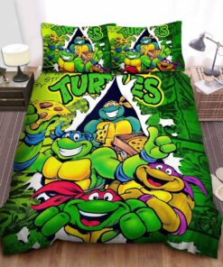 Teenage Mutant Ninja Turtles Break Out From Comic Bed Sheets Duvet Cover Bedding Sets
