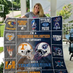 Tennessee Volunteers Amp Tennessee Titan Quilt Blanket