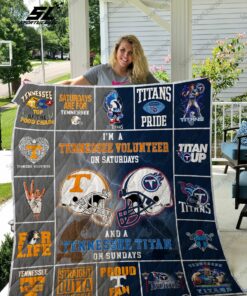 Tennessee Volunteers Amp Tennessee Titan Quilt Blanket